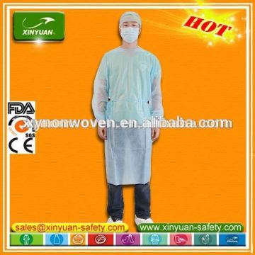 waterproof SPP PE coating coverall with hood