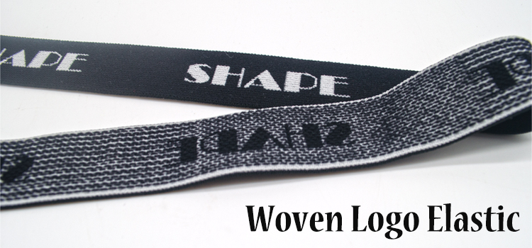 Woven logo elastic band