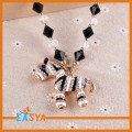 Bán buôn bán nóng Zebra hình Rhinestone Pendant vòng cổ