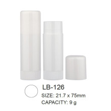 Round Empty Plastic Lip Balm Packaging