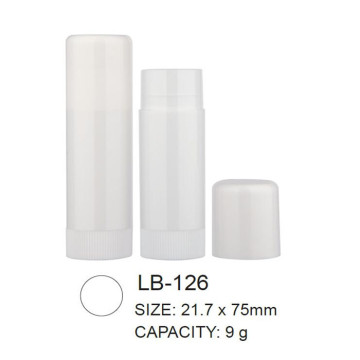 Round Empty Plastic Lip Balm Packaging