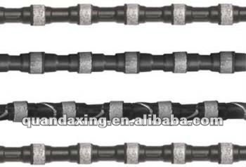 Diamond wire saws for highly reinforced concrete