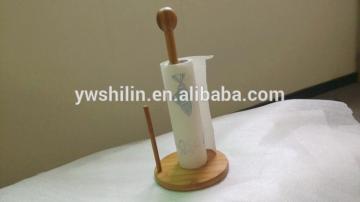 Bamboo tissue holder / Bamboo paper towel holder / kitchen book holder