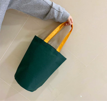 Custom Logo Printed 80gsm Non Woven Round Bottom Shopping Bags for Clothes