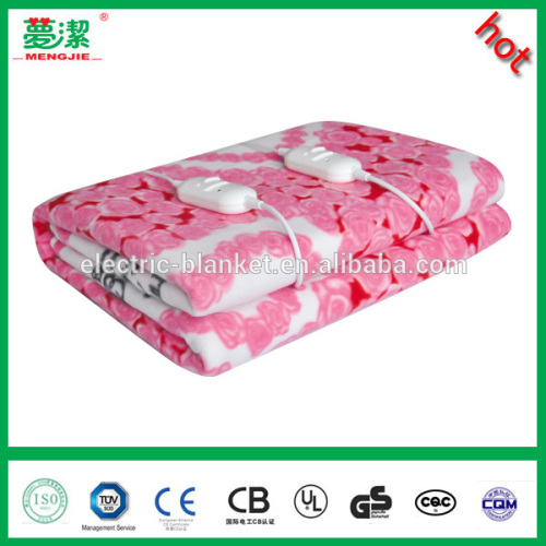 CE certificate Queen size fleece electric blanket