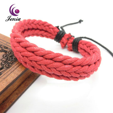 Jenia 2016 fashion braid leather bracelet ,unisex plain leather bracelet