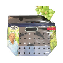 Factory-direct  Pinhole  Fruit Banana Apple Plastic Packaging bag with window