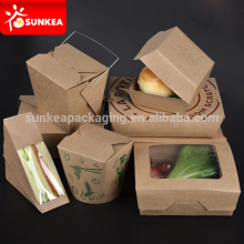 Disposable paper kraft chinese takeout box                        
                                                Quality Choice