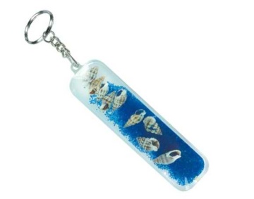 Fancy Liquid billow shape Key Ring with floater,acrylic key chain