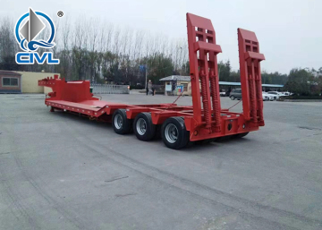 3 Axles low bed Semi Trailer