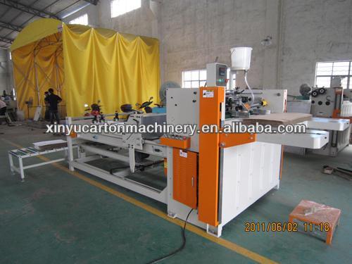 corrugated box folding and gluing machine