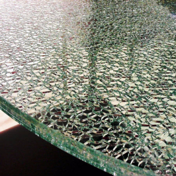 Ice Cracked Laminated Glass - Decorative Broken Glass