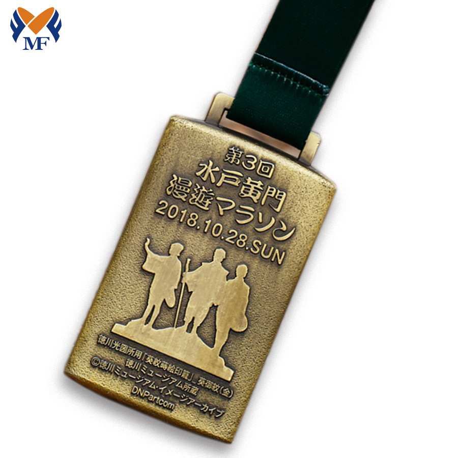 National Custom Gold Medal Square -vorm