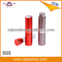 15ml brushed aluminium rotation refillable perfume atomizers