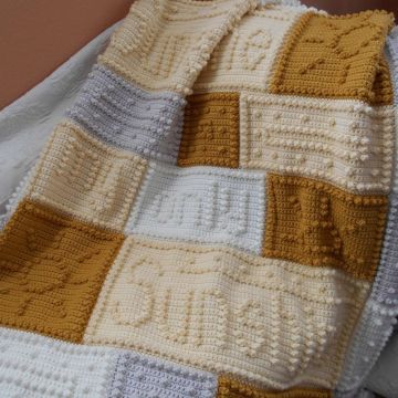 Оптовая Вязание крючком Pattern Для Детское Одеяло