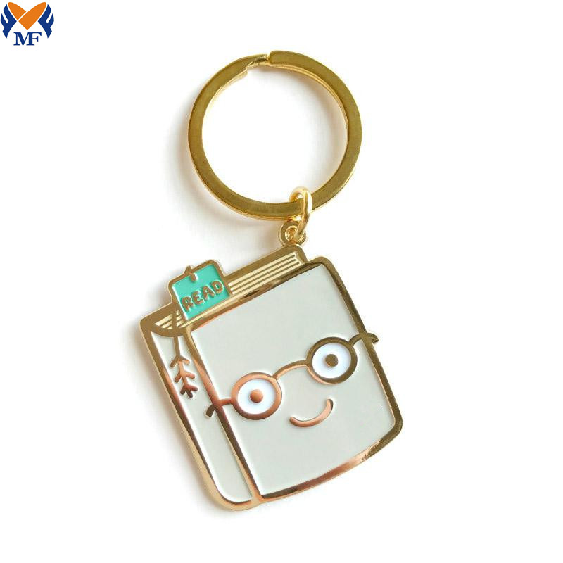 Book Enamel Keychain Jpg