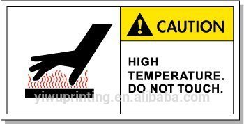Caution high temperature danger sign board safety sign board in industrial