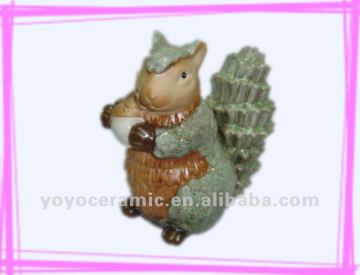 porcelain squirrel figurine