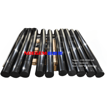Black CON POM plastic Rods