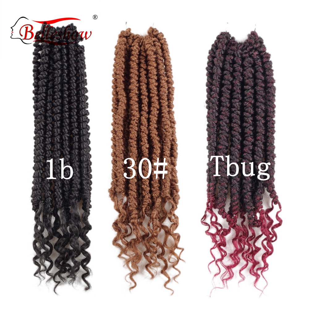 Hot sell 12inch pre twisted crochet senegalese twist braids hair with curly ends