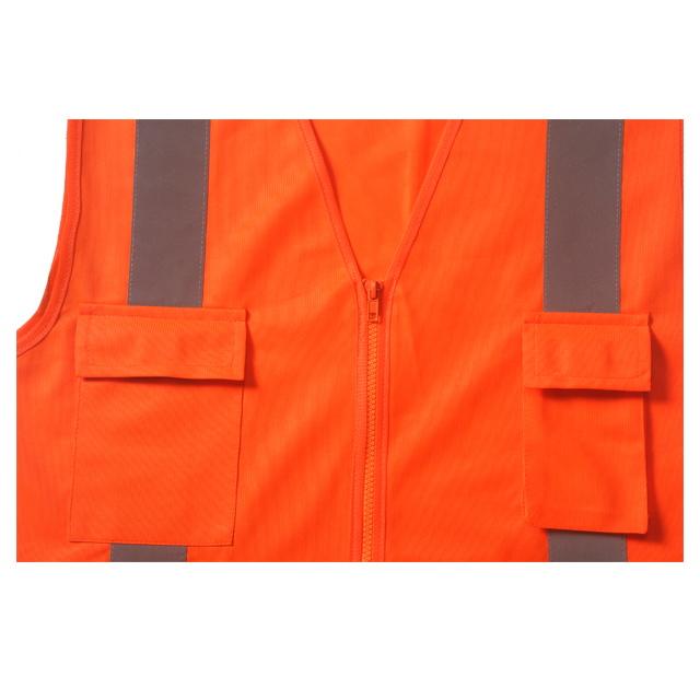 Safety vest with reflective X on back