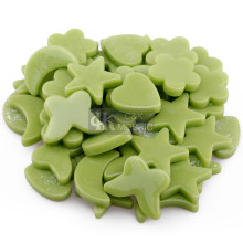 Green Flower Mixed Glass Mosaic