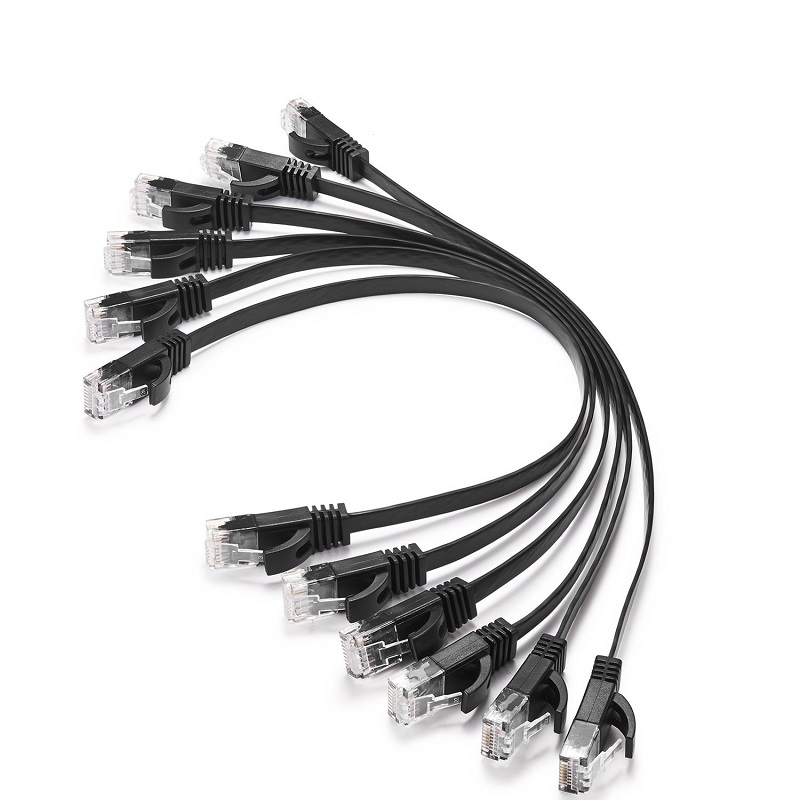 Multi -kleuren roodblauw geel platte CAT5 CAT6 Ethernet LAN -netwerk RJ45 Extension Patch Cable voor routermodem