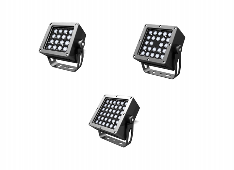 Outdoor floodlight with optional color temperature