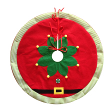 Christmas tree skirt with magic elf pattern