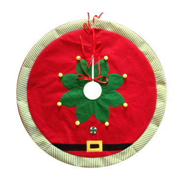 Christmas tree skirt with magic elf pattern