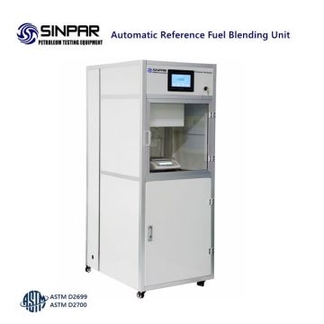 Automatic reference fuel blending system for waukesha cfr engine