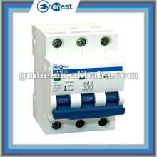 GHM16-63 Miniature circuit breaker,3P mcb, electrical circuit breaker