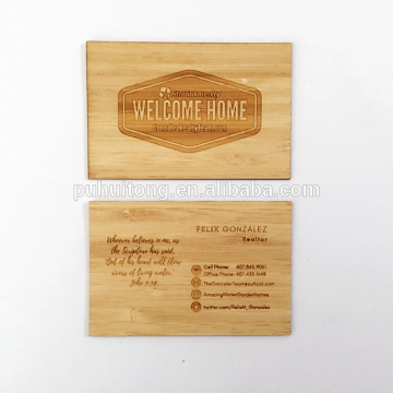 Wooden two-side namecard /bamboo namecard