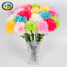 Cheap high quality decorative real touch single artificial carnation flowers Wholesale