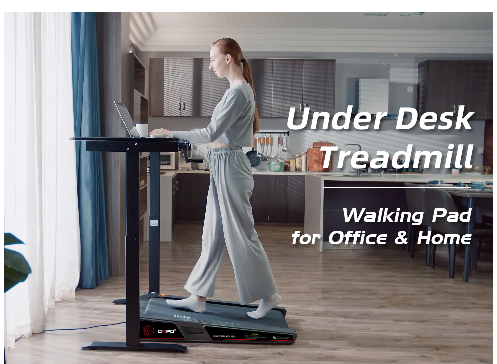 Electric home treadmill under desk Gym running machine Motorized mini treadmill walking pad