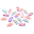 100Pcs ผสมเรซิ่น Spiral Candy ตกแต่งงานฝีมือลูกปัด Flatback Cabochon Kawaii Embellishments สำหรับ Scrapbooking DIY