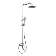 Exposed Wall Mount Polished Brass Shower Mixer