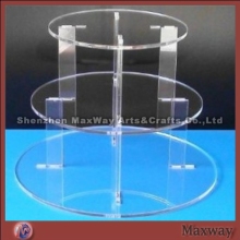 Transparent stable 3tier acrylic cupcake stand