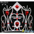 Red Queen Pageant Crowns Bride Hair Accessories