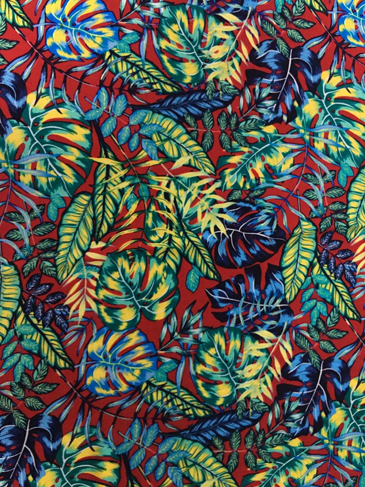 Tropical Design Rayon Challis 32S Printing Fabric