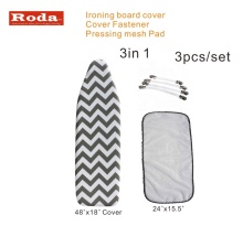 Ironing Board Cover with Pad and Fastener Set of 3