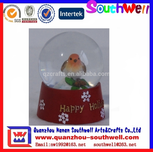 Custom Bird Figurine Animal Glass Globe