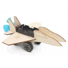 STEM Science and Educational DIY Children Assemble Wood Toys Fighter Plane