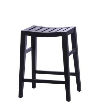 classic vintage wood barstool with footrest