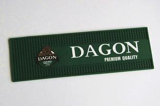 Eco-friendly customized soft pvc bar mat with logo , Green