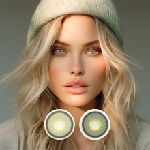 Color wet tablet contact lens hydration package