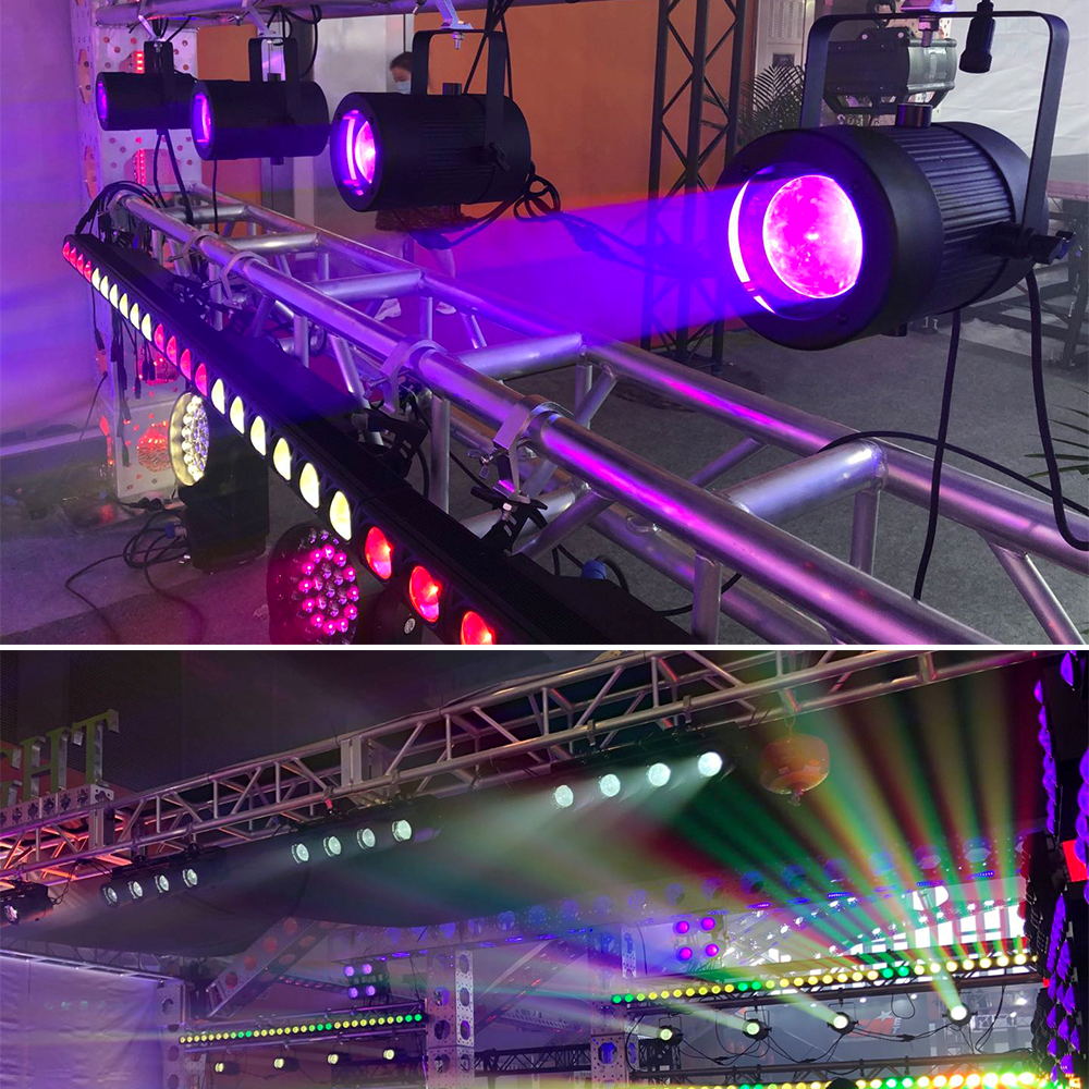 60watt zoom wash pixel par can stage lights with DMX control for live concerts