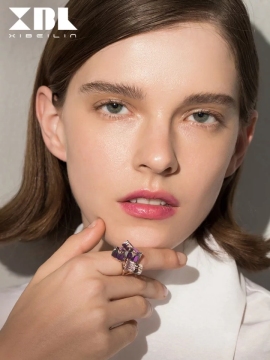 Geometric geometric crystal ring