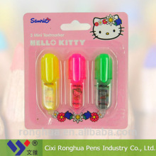 2015new fashion mini multi colored highlighter pena stabilo from China