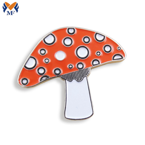 Metal Custom Enamel Mushroom Pin Badge